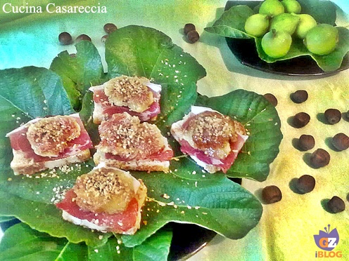 Pane fichi e prosciutto ricetta finger food