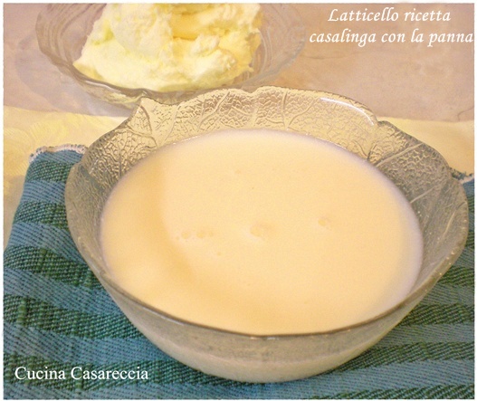 Latticello ricetta casalinga con la panna