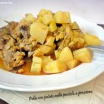 Pollo con patate in pentola a pressione