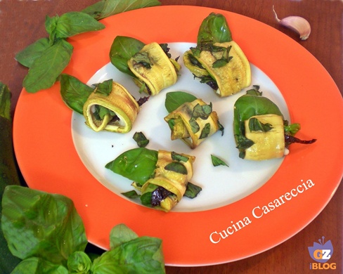 Involtini di zucchine al Gorgonzola