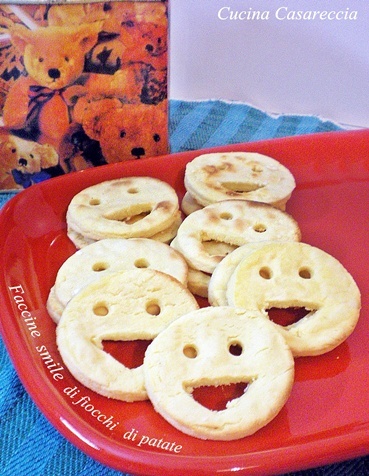 Faccine smile di fiocchi di patate