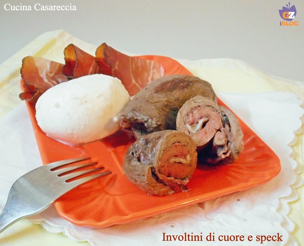 Involtini di cuore e speck