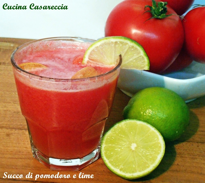 Succo di pomodoro e lime