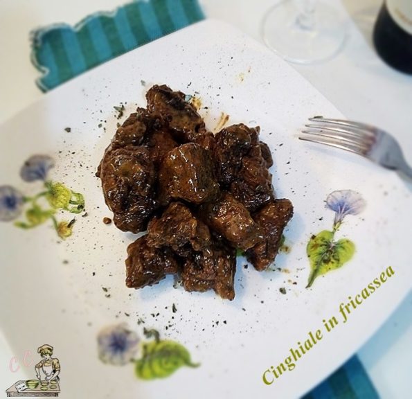 Cinghiale in fricassea ricetta secondi selvaggina