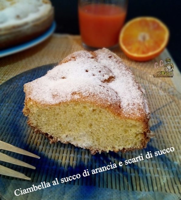 Ciambella al succo di arancia e scarti di succo