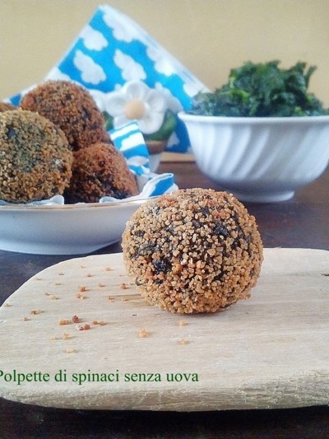 Polpette di spinaci senza uova