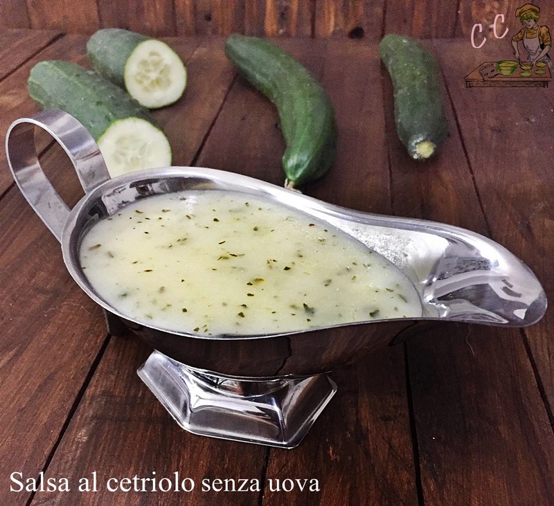 salsa al cetriolo senza uova