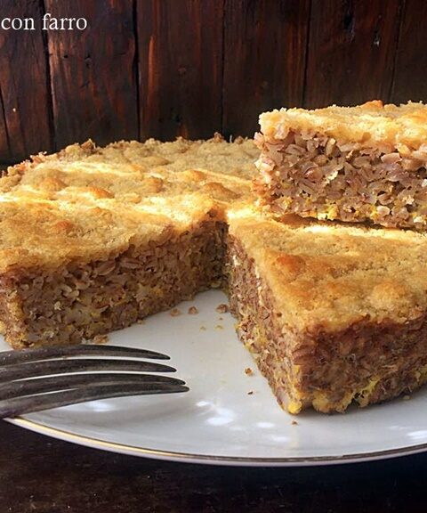 Torta salata con farro